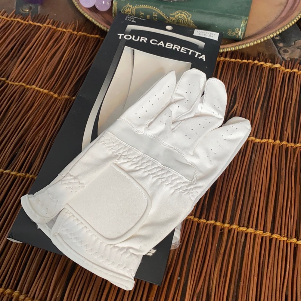 Tour Cabretta White Golf Gloves